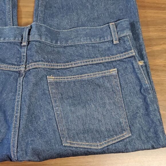 L.L. Bean Original Fit Straight Leg High Rise Jeans Dark Wash Women's Size 20P - Picture 12 of 13
